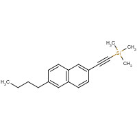 1384852-20-3 2-(6-butylnaphthalen-2-yl)ethynyl-trimethylsilane chemical structure