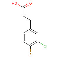 881190-93-8 3-(3-chloro-4-fluorophenyl)propanoic acid chemical structure