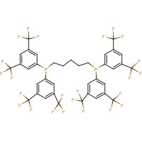220185-42-2 5-bis[3,5-bis(trifluoromethyl)phenyl]phosphanylpentyl-bis[3,5-bis(trifluoromethyl)phenyl]phosphane chemical structure
