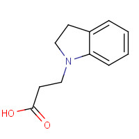 99855-02-4 3-(2,3-dihydroindol-1-yl)propanoic acid chemical structure