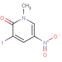 25391-71-3 3-iodo-1-methyl-5-nitropyridin-2-one chemical structure