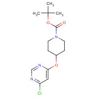 442199-19-1 tert-butyl 4-(6-chloropyrimidin-4-yl)oxypiperidine-1-carboxylate chemical structure