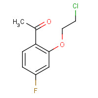 273722-55-7 1-[2-(2-chloroethoxy)-4-fluorophenyl]ethanone chemical structure