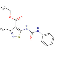 92376-38-0 ethyl 3-methyl-5-(phenylcarbamoylamino)-1,2-thiazole-4-carboxylate chemical structure
