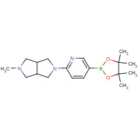 1415793-91-7 2-methyl-5-[5-(4,4,5,5-tetramethyl-1,3,2-dioxaborolan-2-yl)pyridin-2-yl]-1,3,3a,4,6,6a-hexahydropyrrolo[3,4-c]pyrrole chemical structure