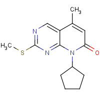 362656-23-3 8-cyclopentyl-5-methyl-2-methylsulfanylpyrido[2,3-d]pyrimidin-7-one chemical structure