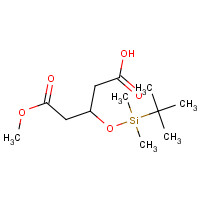 109462-20-6 3-[tert-butyl(dimethyl)silyl]oxy-5-methoxy-5-oxopentanoic acid chemical structure