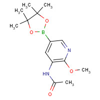 1257553-92-6 N-[2-methoxy-5-(4,4,5,5-tetramethyl-1,3,2-dioxaborolan-2-yl)pyridin-3-yl]acetamide chemical structure
