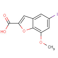 944523-63-1 5-iodo-7-methoxy-1-benzofuran-2-carboxylic acid chemical structure