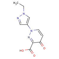 1314396-79-6 1-(1-ethylpyrazol-4-yl)-4-oxopyridazine-3-carboxylic acid chemical structure