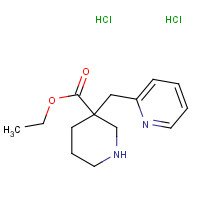 170844-68-5 ethyl 3-(pyridin-2-ylmethyl)piperidine-3-carboxylate;dihydrochloride chemical structure