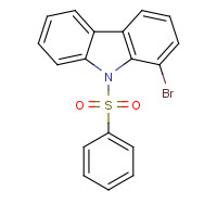 1337956-17-8 9-(benzenesulfonyl)-1-bromocarbazole chemical structure