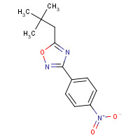 700857-58-5 5-(2,2-dimethylpropyl)-3-(4-nitrophenyl)-1,2,4-oxadiazole chemical structure