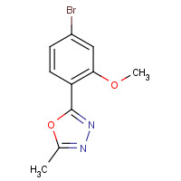 911062-25-4 2-(4-bromo-2-methoxyphenyl)-5-methyl-1,3,4-oxadiazole chemical structure