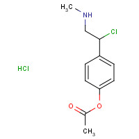 14593-25-0 [4-[1-chloro-2-(methylamino)ethyl]phenyl] acetate;hydrochloride chemical structure