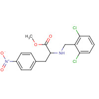 623146-90-7 methyl 2-[(2,6-dichlorophenyl)methylamino]-3-(4-nitrophenyl)propanoate chemical structure