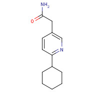 19100-23-3 2-(6-cyclohexylpyridin-3-yl)acetamide chemical structure