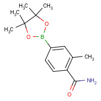 1246765-29-6 2-methyl-4-(4,4,5,5-tetramethyl-1,3,2-dioxaborolan-2-yl)benzamide chemical structure