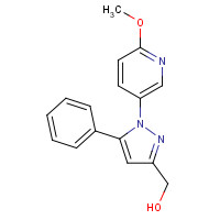 741287-25-2 [1-(6-methoxypyridin-3-yl)-5-phenylpyrazol-3-yl]methanol chemical structure
