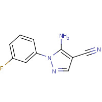 51516-71-3 5-amino-1-(3-fluorophenyl)pyrazole-4-carbonitrile chemical structure