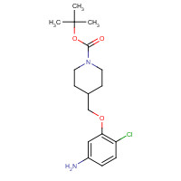 1034491-93-4 tert-butyl 4-[(5-amino-2-chlorophenoxy)methyl]piperidine-1-carboxylate chemical structure
