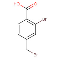 345953-39-1 2-bromo-4-(bromomethyl)benzoic acid chemical structure