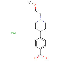 354813-38-0 4-[1-(2-methoxyethyl)piperidin-4-yl]benzoic acid;hydrochloride chemical structure