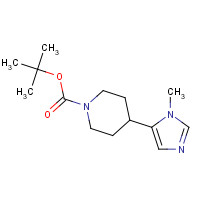 155252-22-5 tert-butyl 4-(3-methylimidazol-4-yl)piperidine-1-carboxylate chemical structure