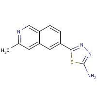 885223-51-8 5-(3-methylisoquinolin-6-yl)-1,3,4-thiadiazol-2-amine chemical structure