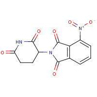 19171-18-7 2-(2,6-dioxopiperidin-3-yl)-4-nitroisoindole-1,3-dione chemical structure