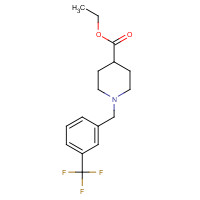 414893-38-2 ethyl 1-[[3-(trifluoromethyl)phenyl]methyl]piperidine-4-carboxylate chemical structure