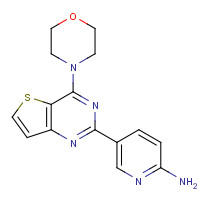 1033733-45-7 5-(4-morpholin-4-ylthieno[3,2-d]pyrimidin-2-yl)pyridin-2-amine chemical structure