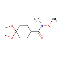 158243-48-2 N-methoxy-N-methyl-1,4-dioxaspiro[4.5]decane-8-carboxamide chemical structure