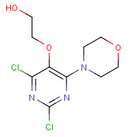1572048-27-1 2-(2,4-dichloro-6-morpholin-4-ylpyrimidin-5-yl)oxyethanol chemical structure