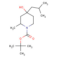 1428901-18-1 tert-butyl 4-hydroxy-2-methyl-4-(2-methylpropyl)piperidine-1-carboxylate chemical structure