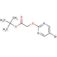 1036227-20-9 tert-butyl 2-(5-bromopyrimidin-2-yl)oxyacetate chemical structure