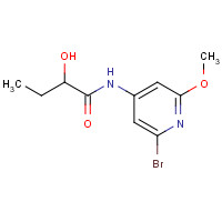 1433904-95-0 N-(2-bromo-6-methoxypyridin-4-yl)-2-hydroxybutanamide chemical structure
