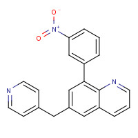 159925-31-2 8-(3-nitrophenyl)-6-(pyridin-4-ylmethyl)quinoline chemical structure