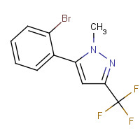 906352-89-4 5-(2-bromophenyl)-1-methyl-3-(trifluoromethyl)pyrazole chemical structure
