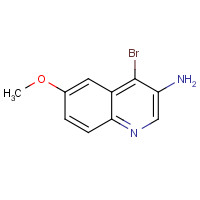 872714-60-8 4-bromo-6-methoxyquinolin-3-amine chemical structure