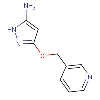 1451392-77-0 3-(pyridin-3-ylmethoxy)-1H-pyrazol-5-amine chemical structure