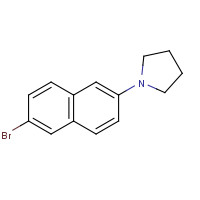 136924-72-6 1-(6-bromonaphthalen-2-yl)pyrrolidine chemical structure