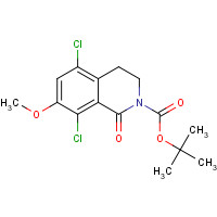 1616289-18-9 tert-butyl 5,8-dichloro-7-methoxy-1-oxo-3,4-dihydroisoquinoline-2-carboxylate chemical structure