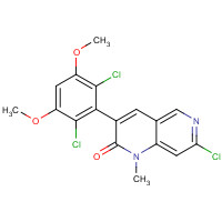 1538605-21-8 7-chloro-3-(2,6-dichloro-3,5-dimethoxyphenyl)-1-methyl-1,6-naphthyridin-2-one chemical structure