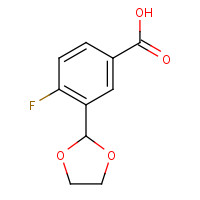 852180-94-0 3-(1,3-dioxolan-2-yl)-4-fluorobenzoic acid chemical structure