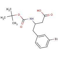 919988-44-6 4-(3-bromophenyl)-3-[(2-methylpropan-2-yl)oxycarbonylamino]butanoic acid chemical structure