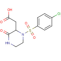 828926-02-9 2-[1-(4-chlorophenyl)sulfonyl-3-oxopiperazin-2-yl]acetic acid chemical structure