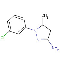 77992-31-5 2-(3-chlorophenyl)-3-methyl-3,4-dihydropyrazol-5-amine chemical structure