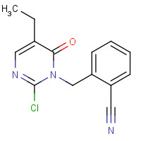 844843-53-4 2-[(2-chloro-5-ethyl-6-oxopyrimidin-1-yl)methyl]benzonitrile chemical structure
