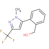 892502-29-3 [2-[2-methyl-5-(trifluoromethyl)pyrazol-3-yl]phenyl]methanol chemical structure